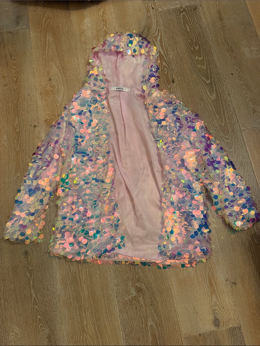 Iridescent Pink Sequin LIGHT UP  Jacket